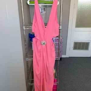 pink jumpsuit